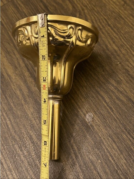Solid Brass Ceiling Canopy Vintage Ornate Solid Brass Ceiling Light Canopy